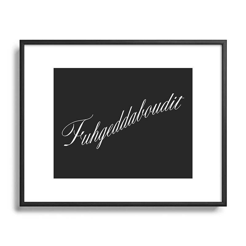 DENY Designs yonkers fuhgeddaboudit Metal Framed Art Print