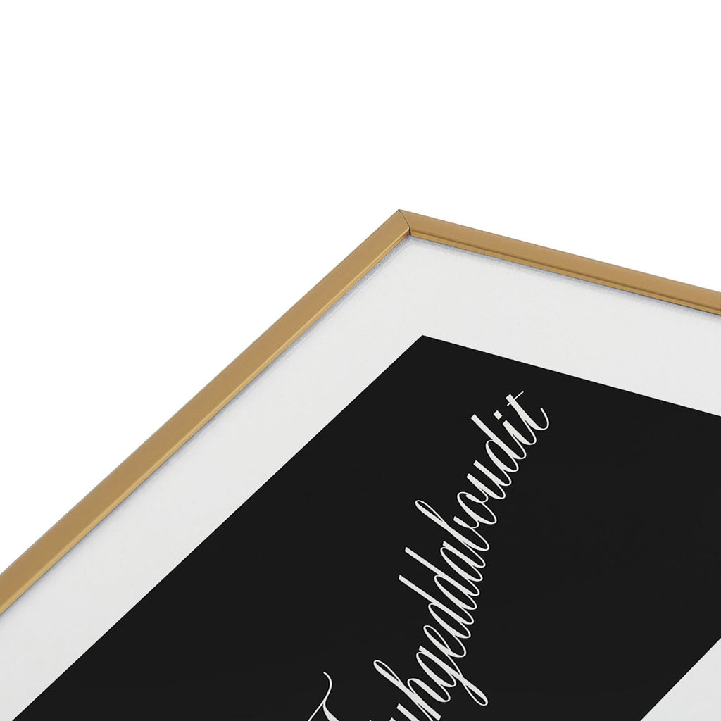 DENY Designs yonkers fuhgeddaboudit Metal Framed Art Print