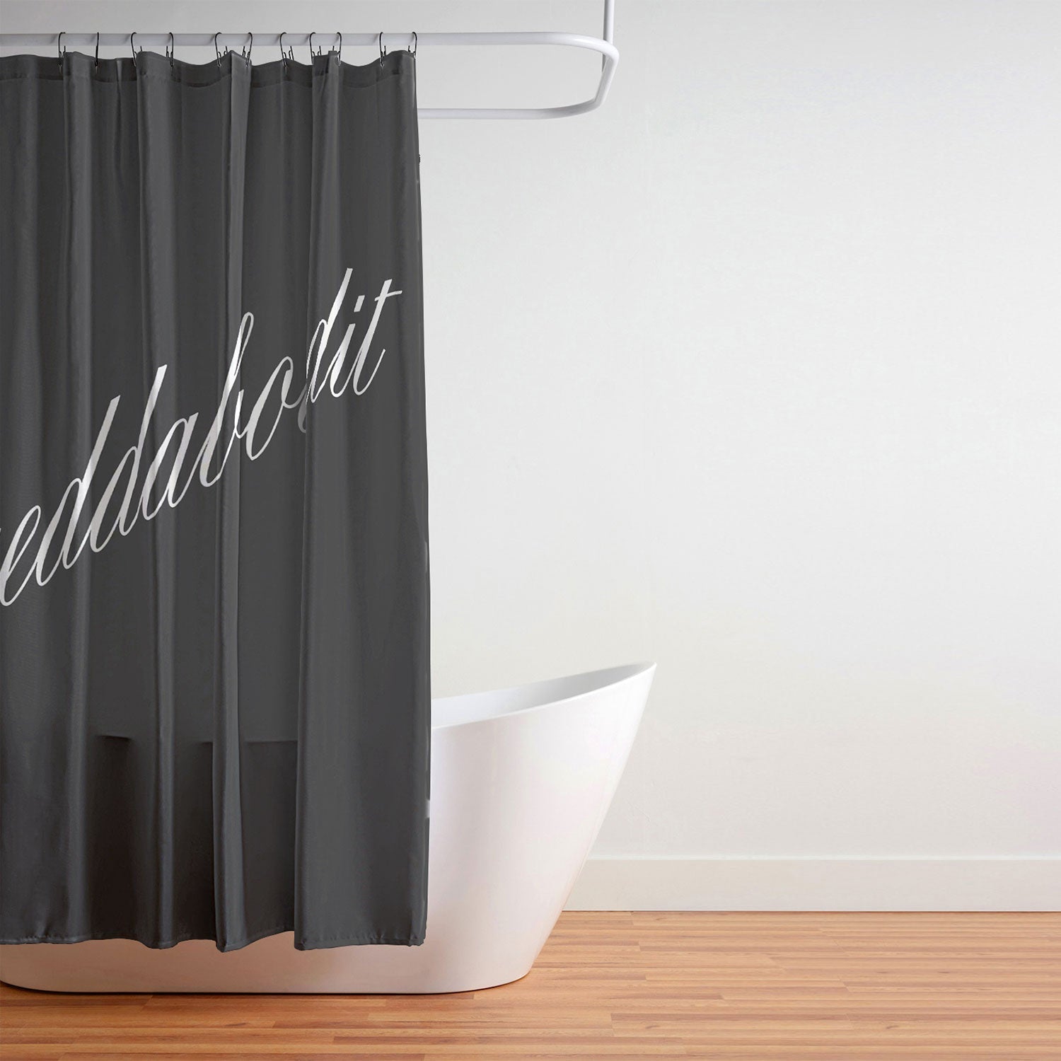 DENY Designs yonkers fuhgeddaboudit Shower Curtain