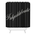 DENY Designs yonkers fuhgeddaboudit Shower Curtain
