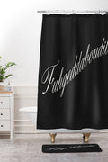 DENY Designs yonkers fuhgeddaboudit Shower Curtain And Mat