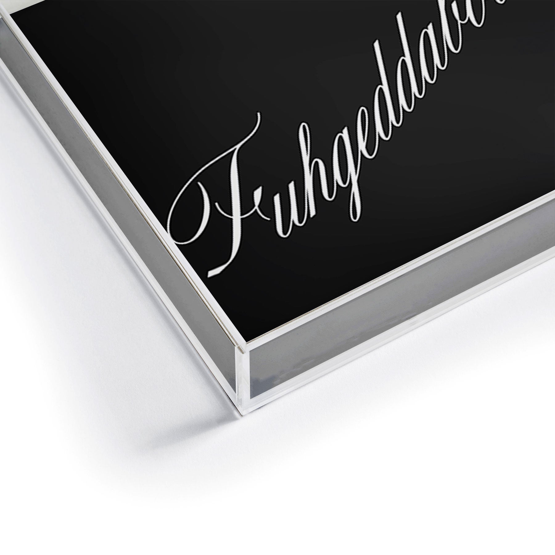 DENY Designs yonkers fuhgeddaboudit Acrylic Tray