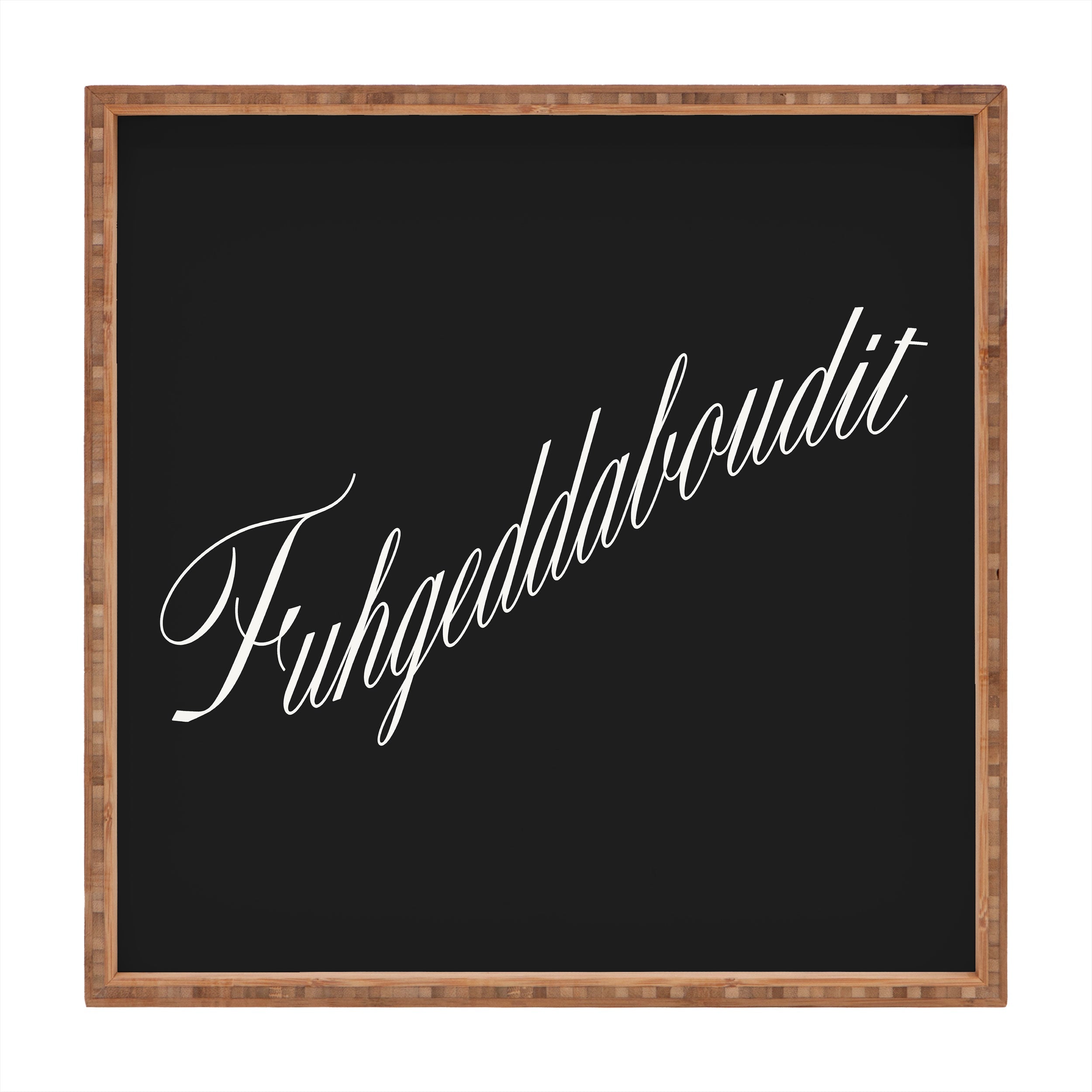 DENY Designs yonkers fuhgeddaboudit Square Tray
