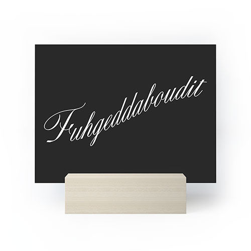 DENY Designs yonkers fuhgeddaboudit Mini Art Print