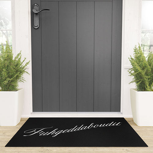 DENY Designs yonkers fuhgeddaboudit Welcome Mat