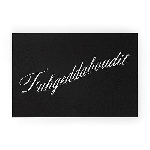 DENY Designs yonkers fuhgeddaboudit Welcome Mat