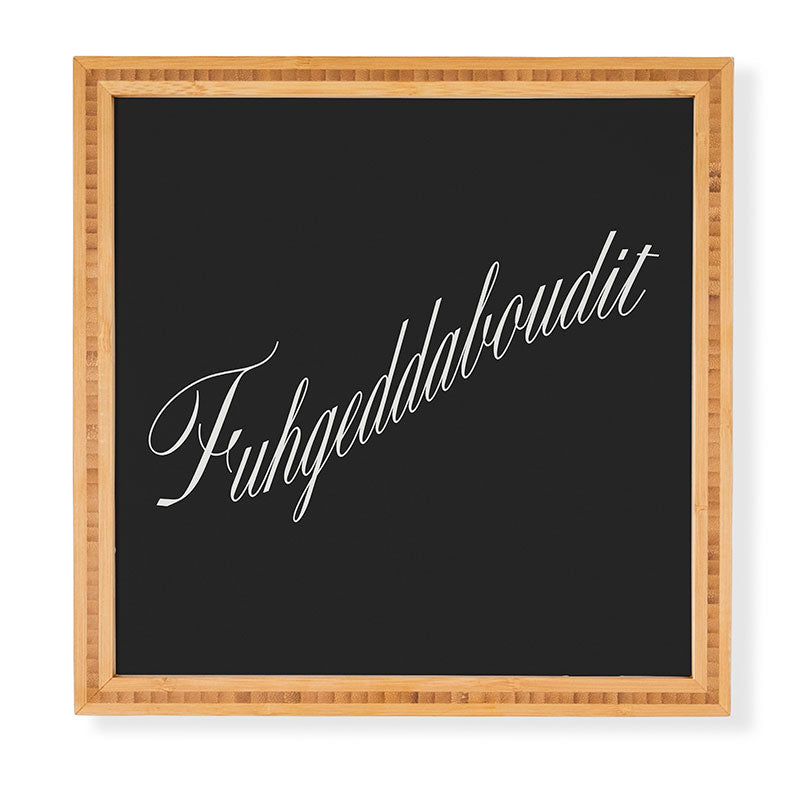 DENY Designs yonkers fuhgeddaboudit Framed Wall Art