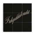 DENY Designs yonkers fuhgeddaboudit Wood Wall Mural