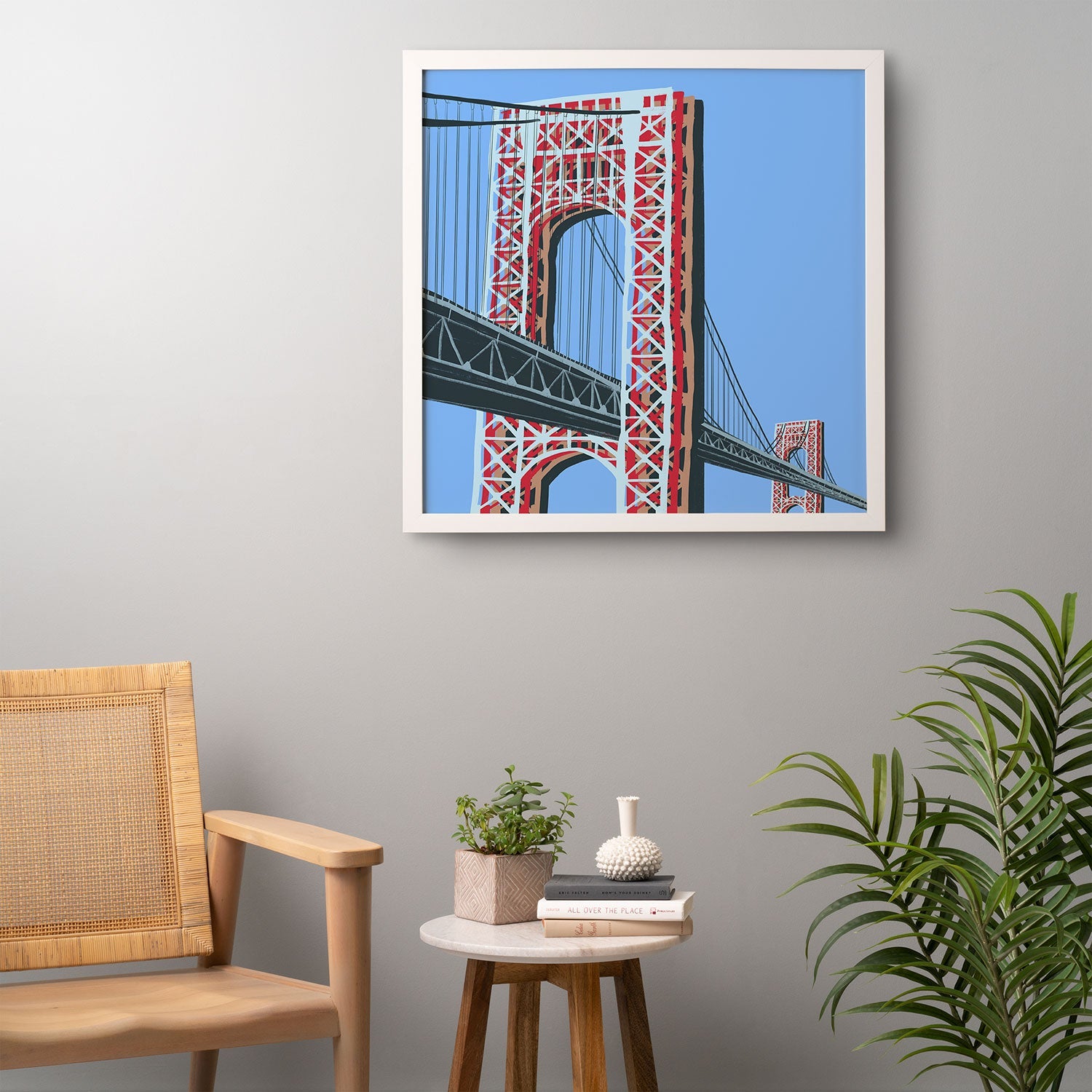 DENY Designs yonkers gwbridge Framed Wall Art