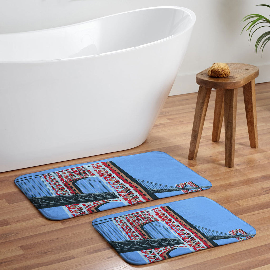 DENY Designs yonkers gwbridge Memory Foam Bath Mat