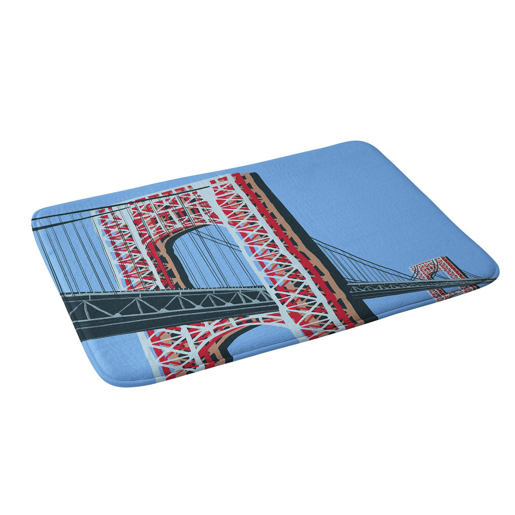 DENY Designs yonkers gwbridge Memory Foam Bath Mat
