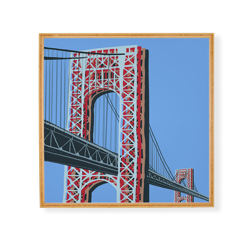 DENY Designs yonkers gwbridge Framed Wall Art