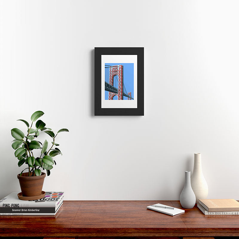 DENY Designs yonkers gwbridge Framed Art Print