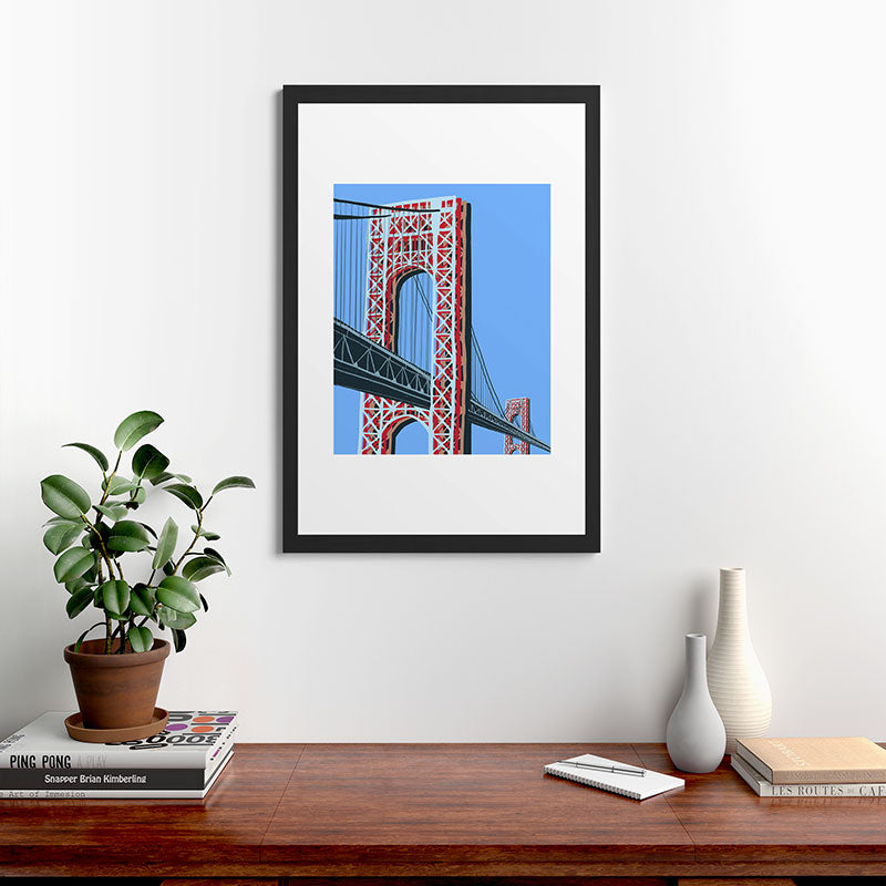 DENY Designs yonkers gwbridge Framed Art Print