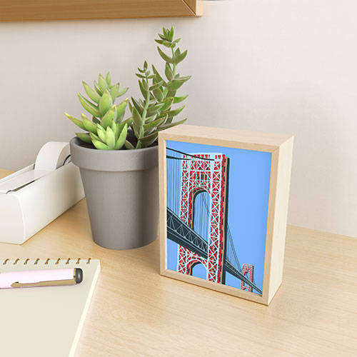 DENY Designs yonkers gwbridge Framed Mini Art Print