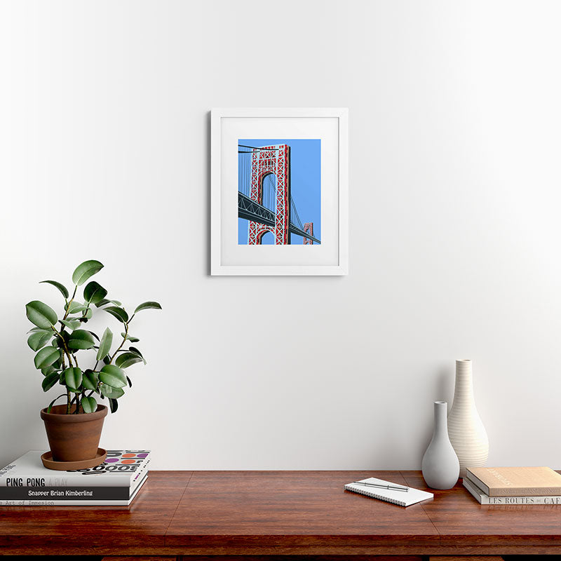 DENY Designs yonkers gwbridge Framed Art Print