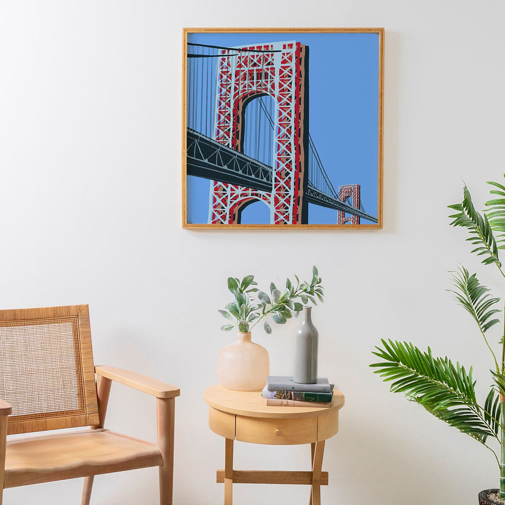 DENY Designs yonkers gwbridge Framed Wall Art