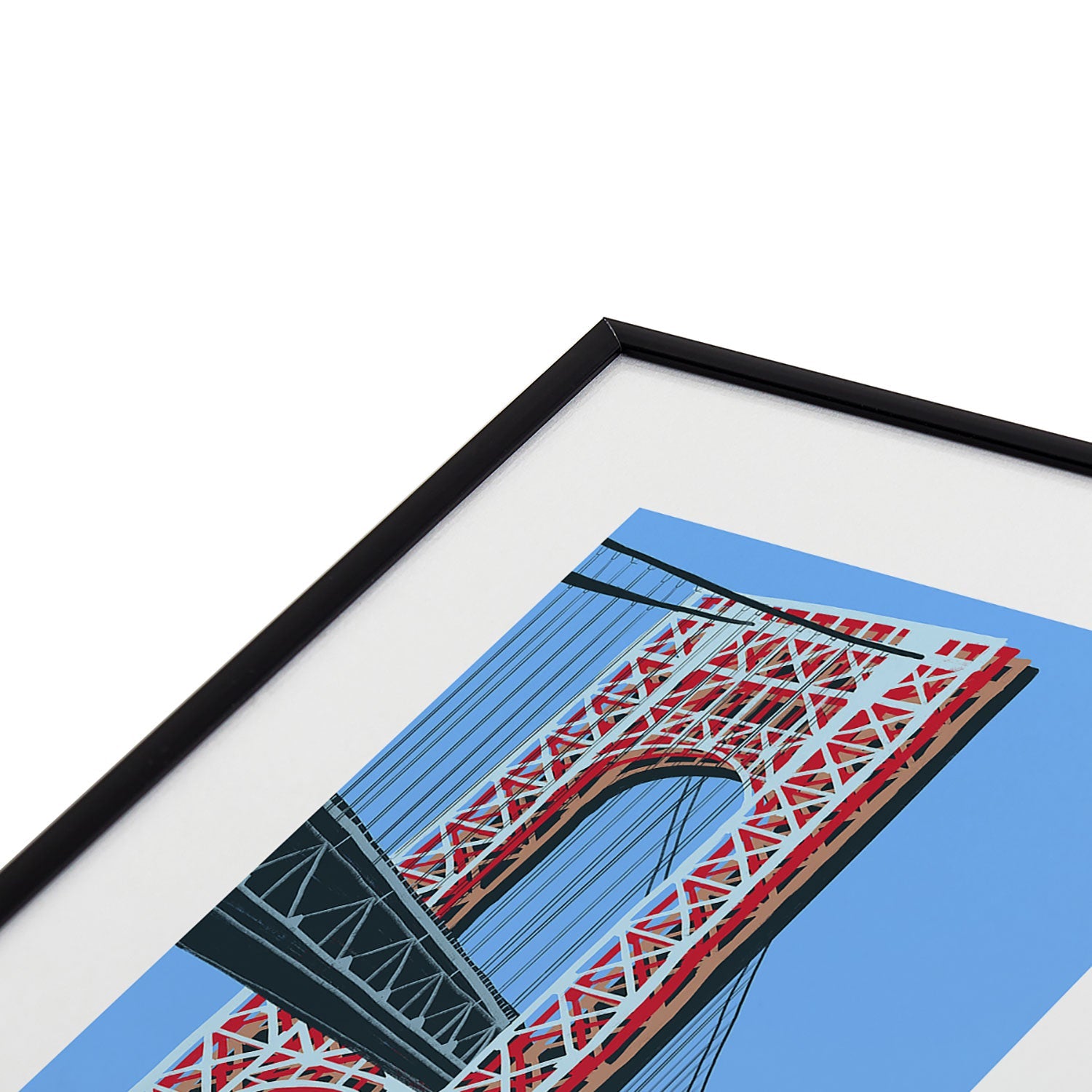 DENY Designs yonkers gwbridge Metal Framed Art Print