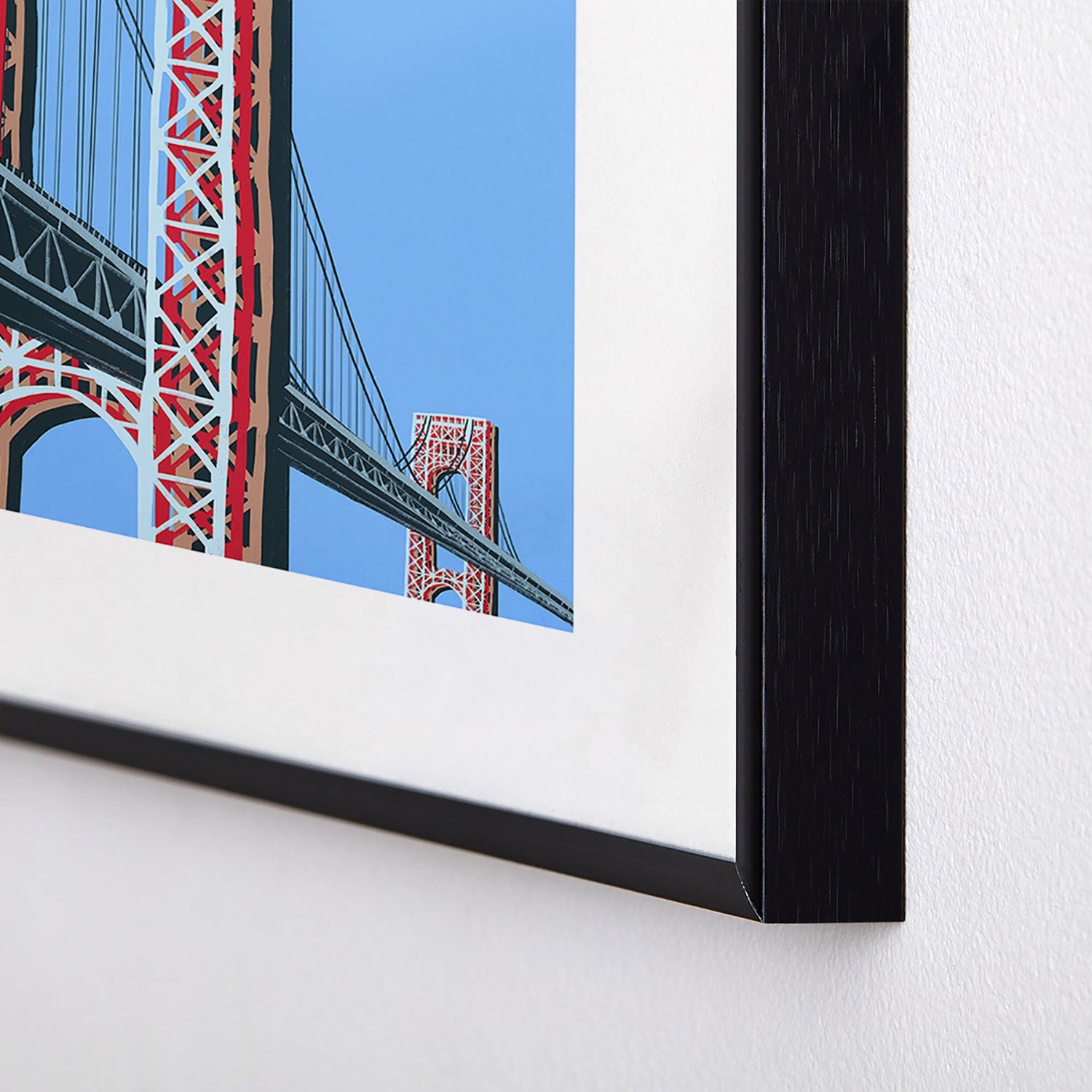 DENY Designs yonkers gwbridge Metal Framed Art Print