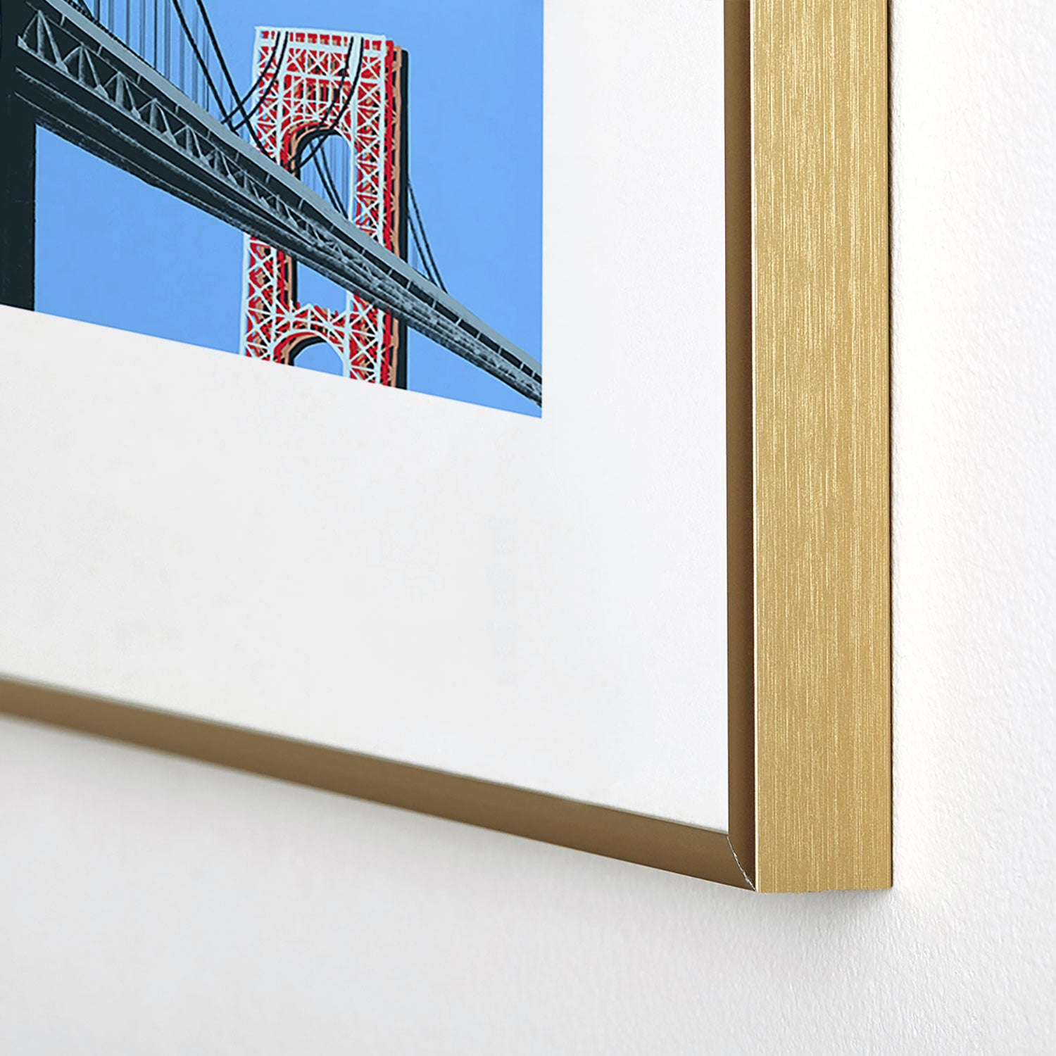 DENY Designs yonkers gwbridge Metal Framed Art Print