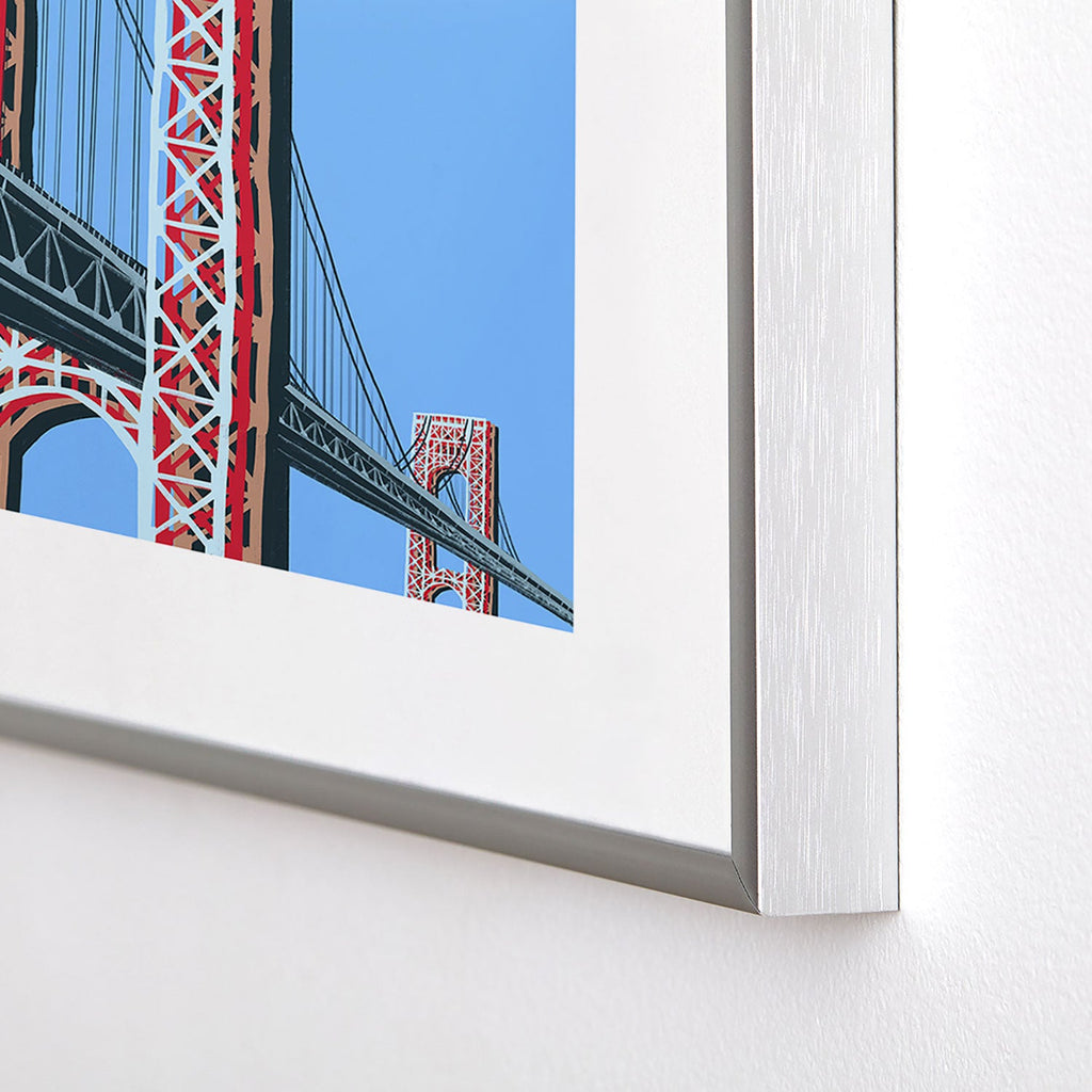 DENY Designs yonkers gwbridge Metal Framed Art Print