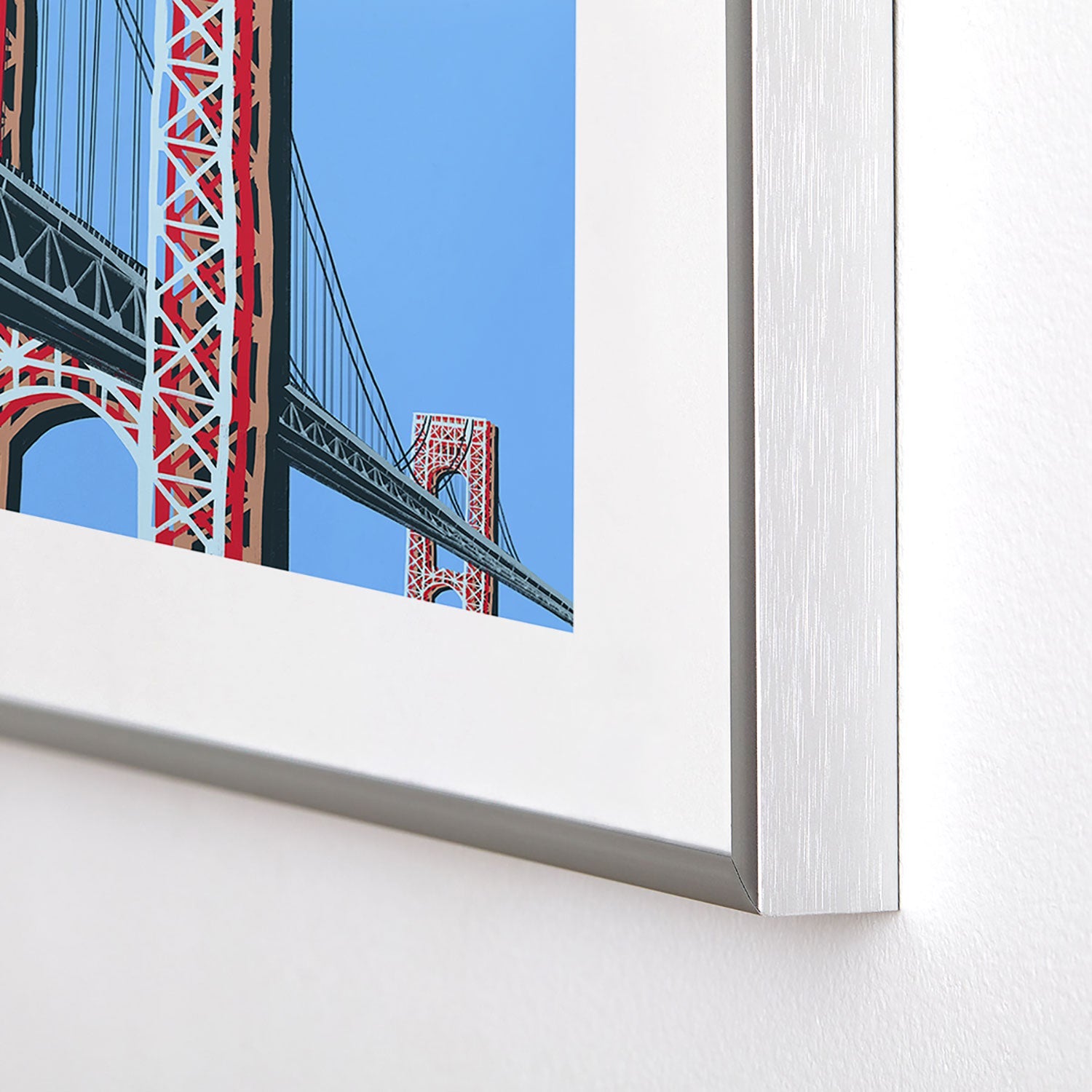 DENY Designs yonkers gwbridge Metal Framed Art Print