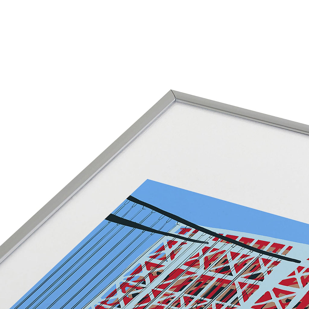 DENY Designs yonkers gwbridge Metal Framed Art Print