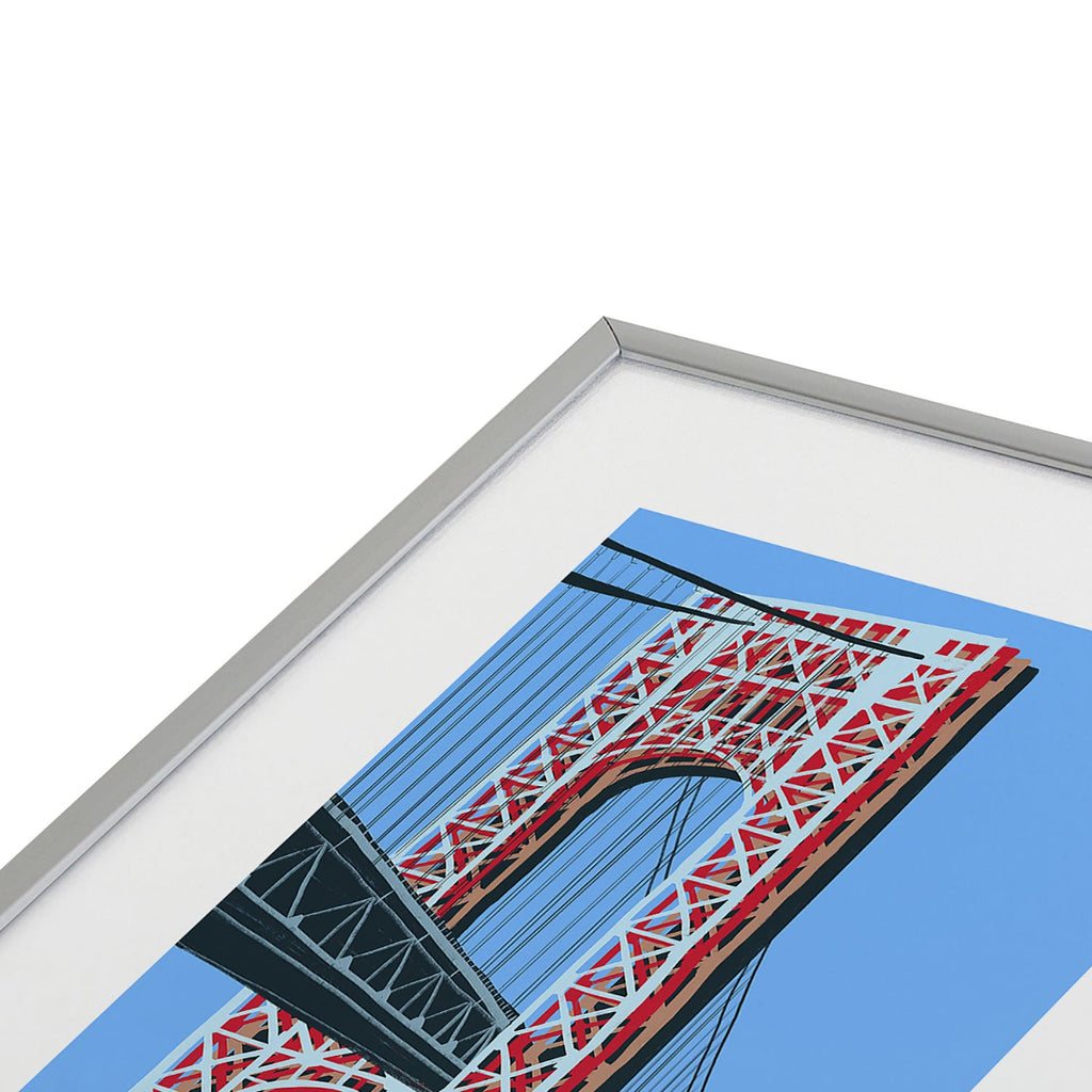 DENY Designs yonkers gwbridge Metal Framed Art Print