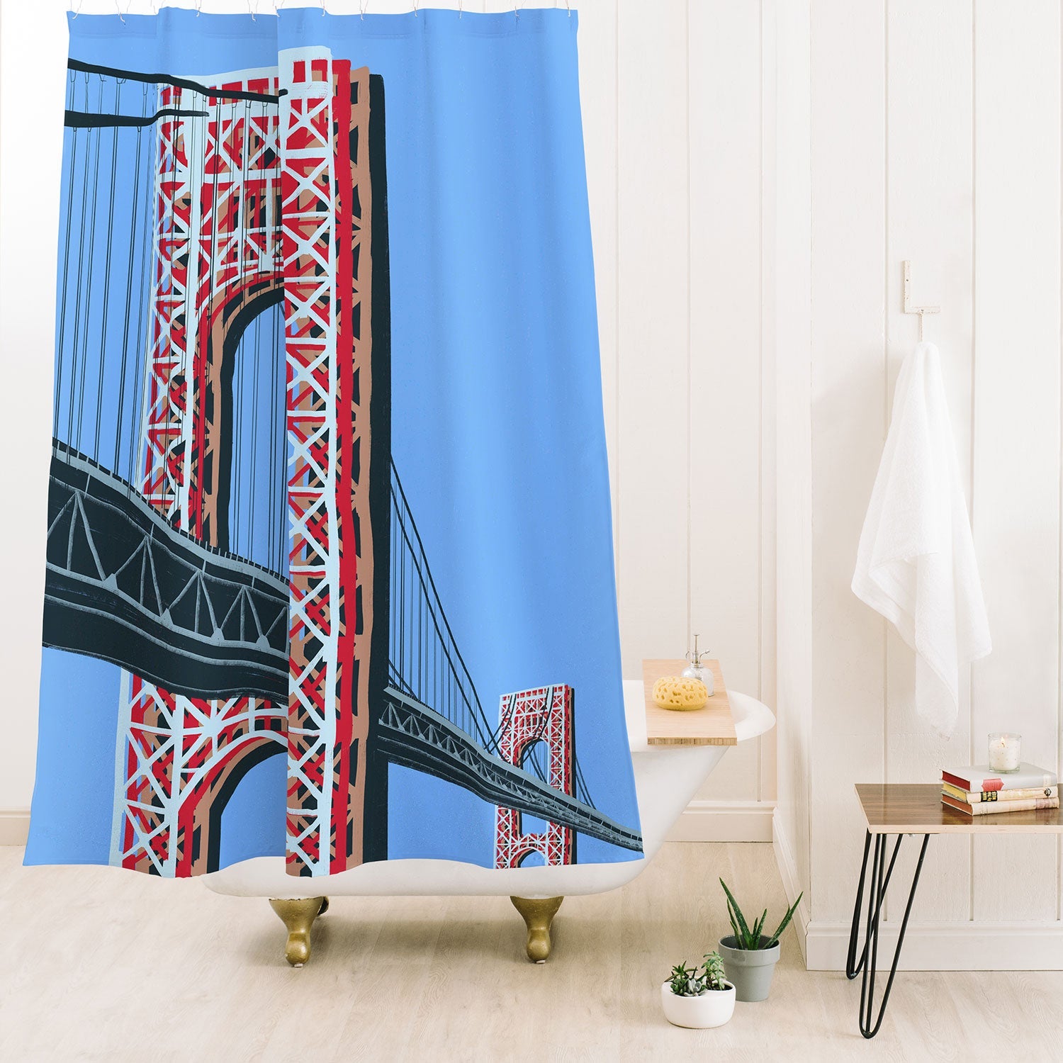 DENY Designs yonkers gwbridge Shower Curtain