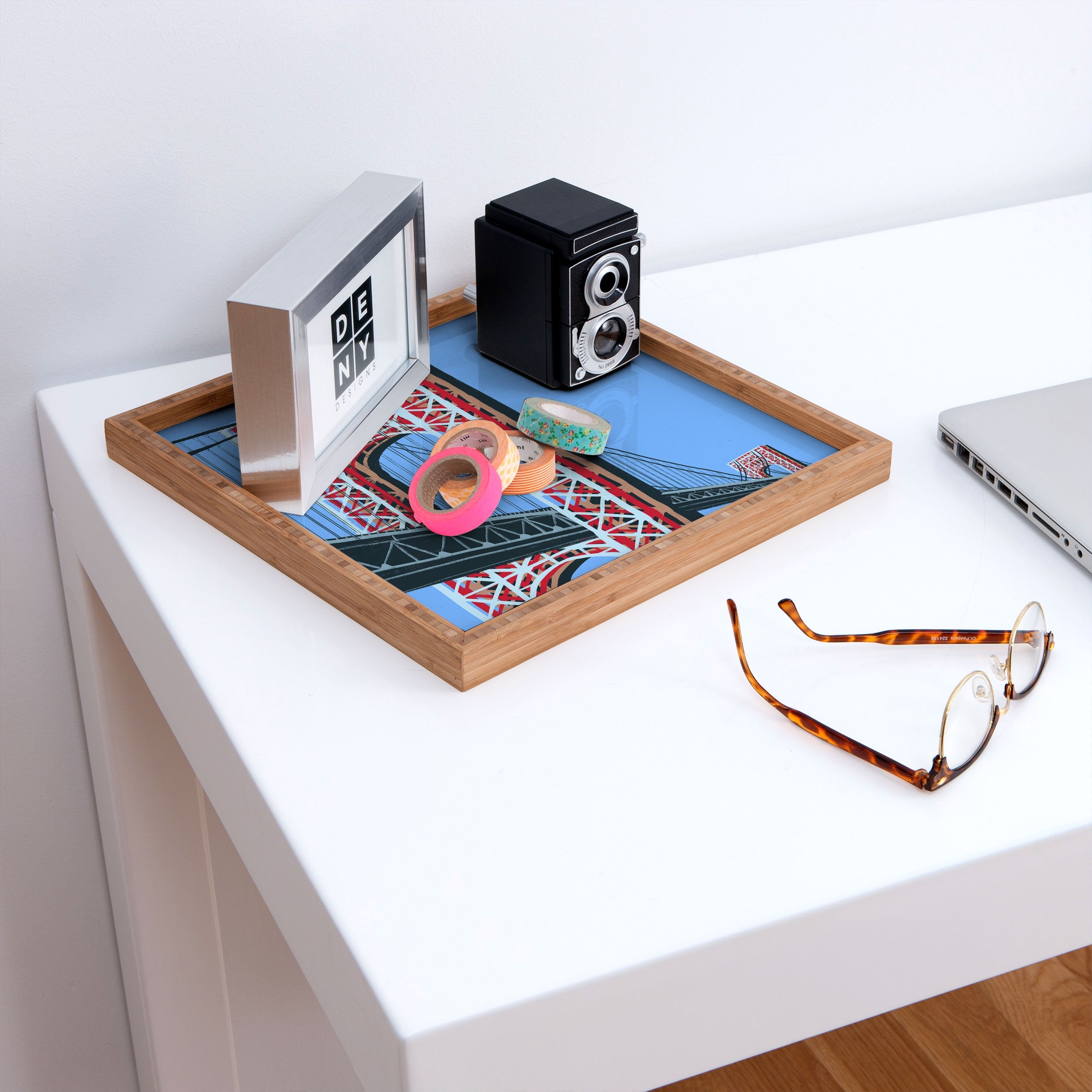 DENY Designs yonkers gwbridge Square Tray