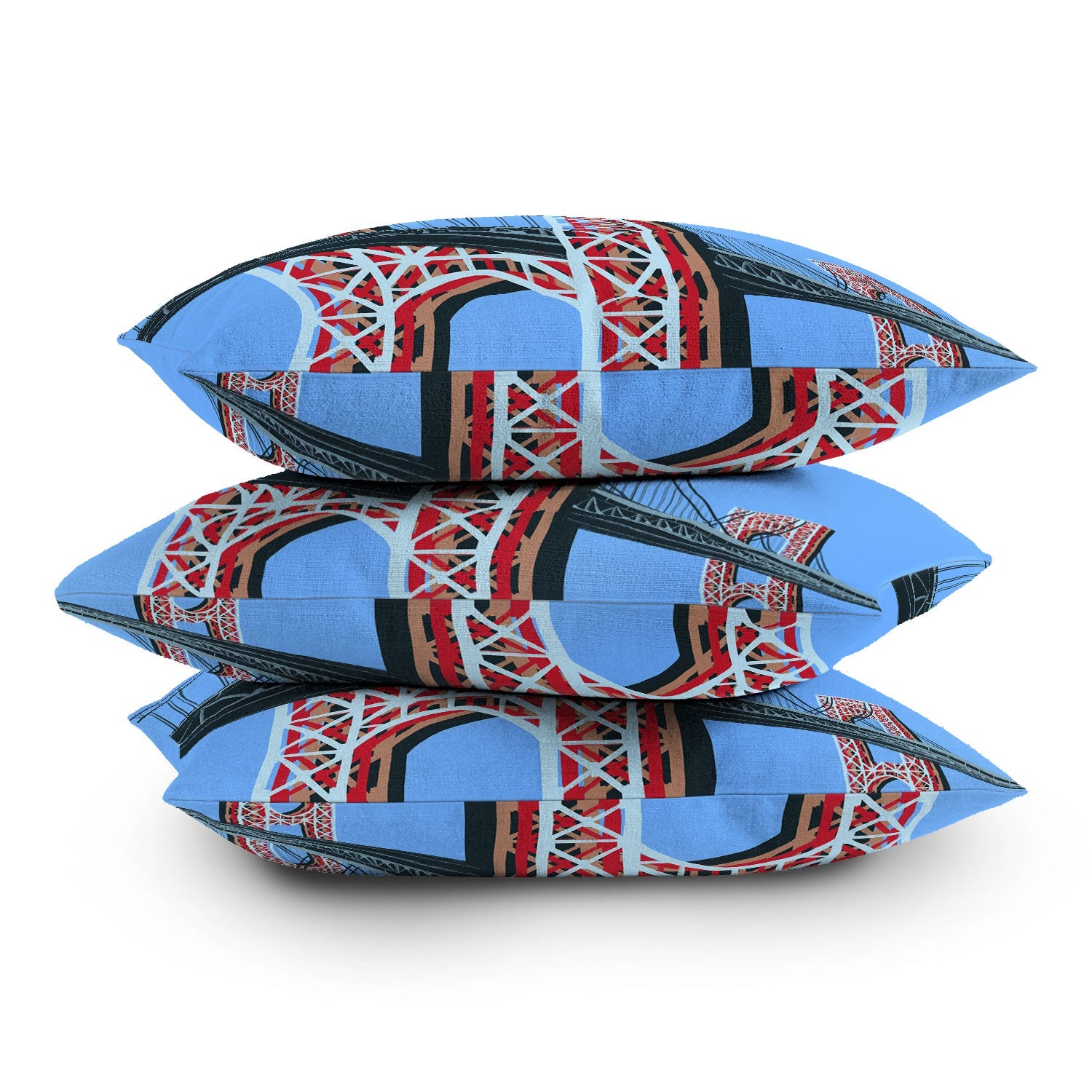 DENY Designs yonkers gwbridge Throw Pillow