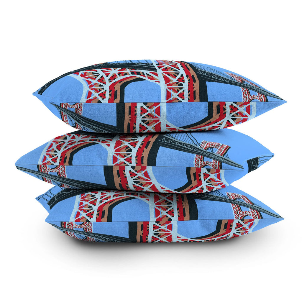 DENY Designs yonkers gwbridge Outdoor Throw Pillow