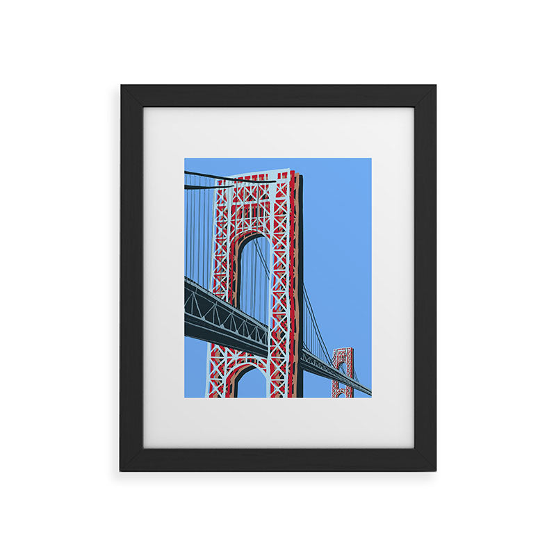 DENY Designs yonkers gwbridge Framed Art Print