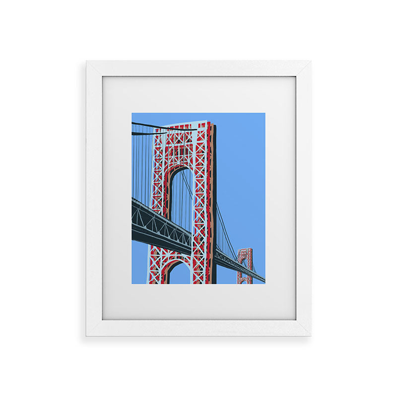 DENY Designs yonkers gwbridge Framed Art Print