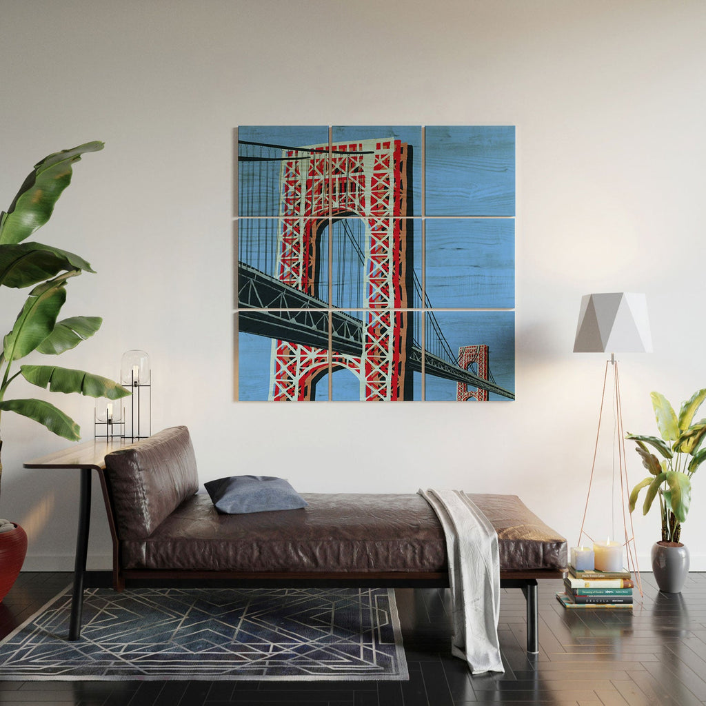 DENY Designs yonkers gwbridge Wood Wall Mural