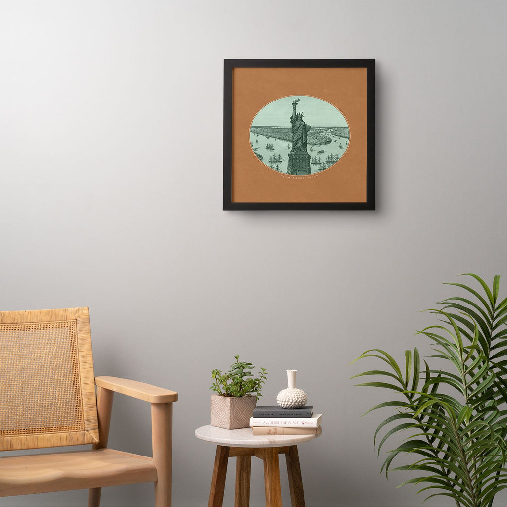 DENY Designs yonkers liberty Framed Wall Art