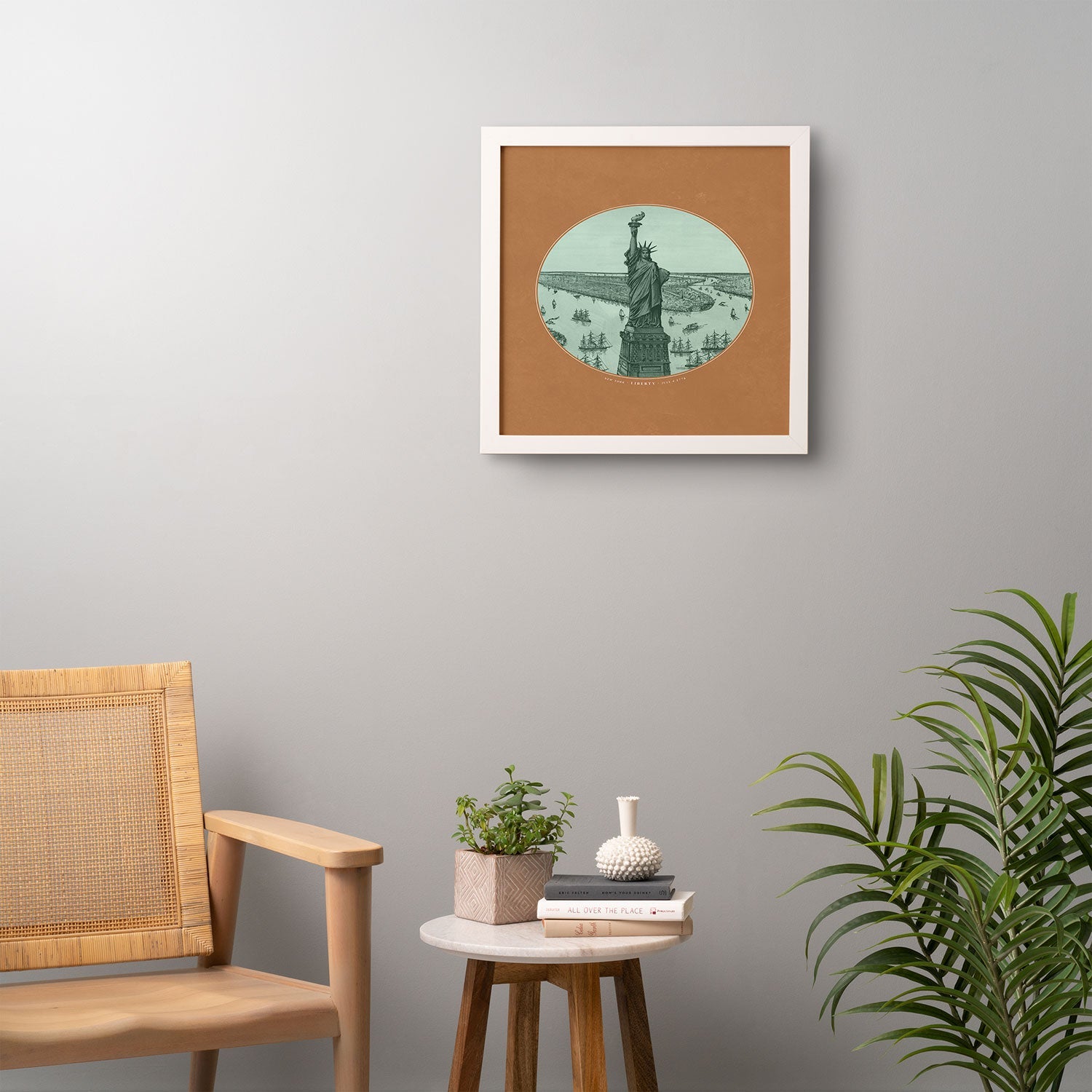 DENY Designs yonkers liberty Framed Wall Art