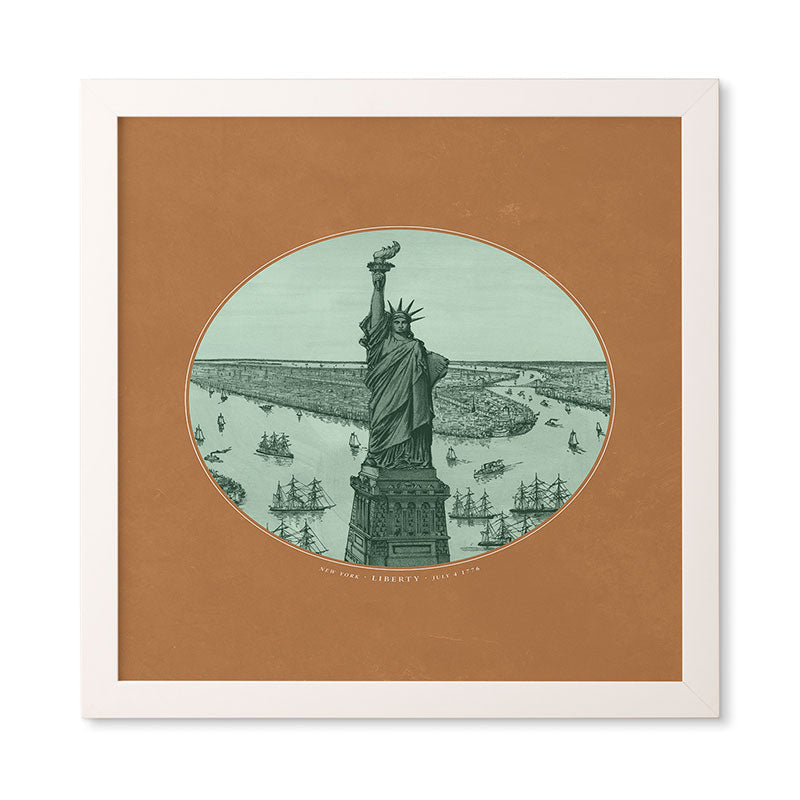 DENY Designs yonkers liberty Framed Wall Art