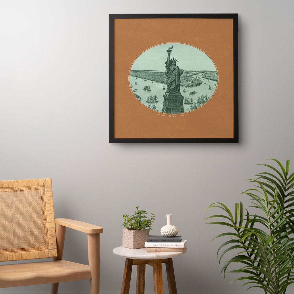 DENY Designs yonkers liberty Framed Wall Art