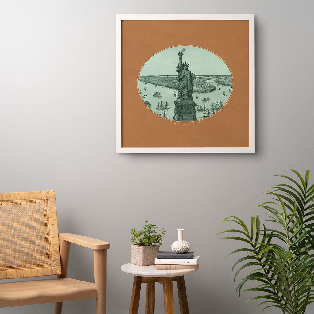DENY Designs yonkers liberty Framed Wall Art