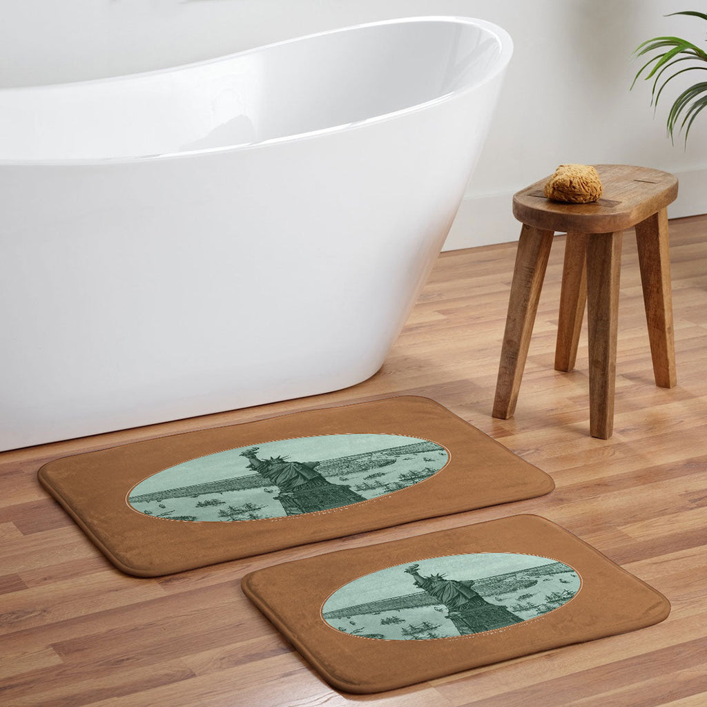 DENY Designs yonkers liberty Memory Foam Bath Mat