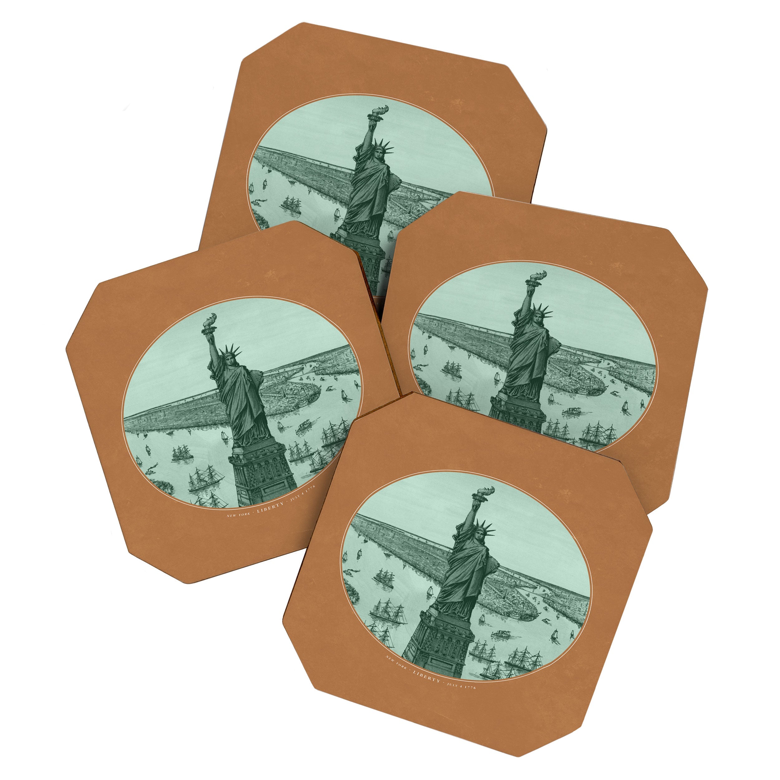 DENY Designs yonkers liberty Coaster Set