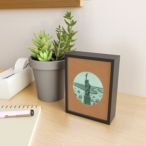 DENY Designs yonkers liberty Framed Mini Art Print