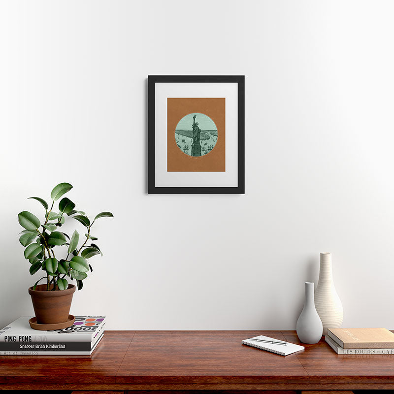 DENY Designs yonkers liberty Framed Art Print