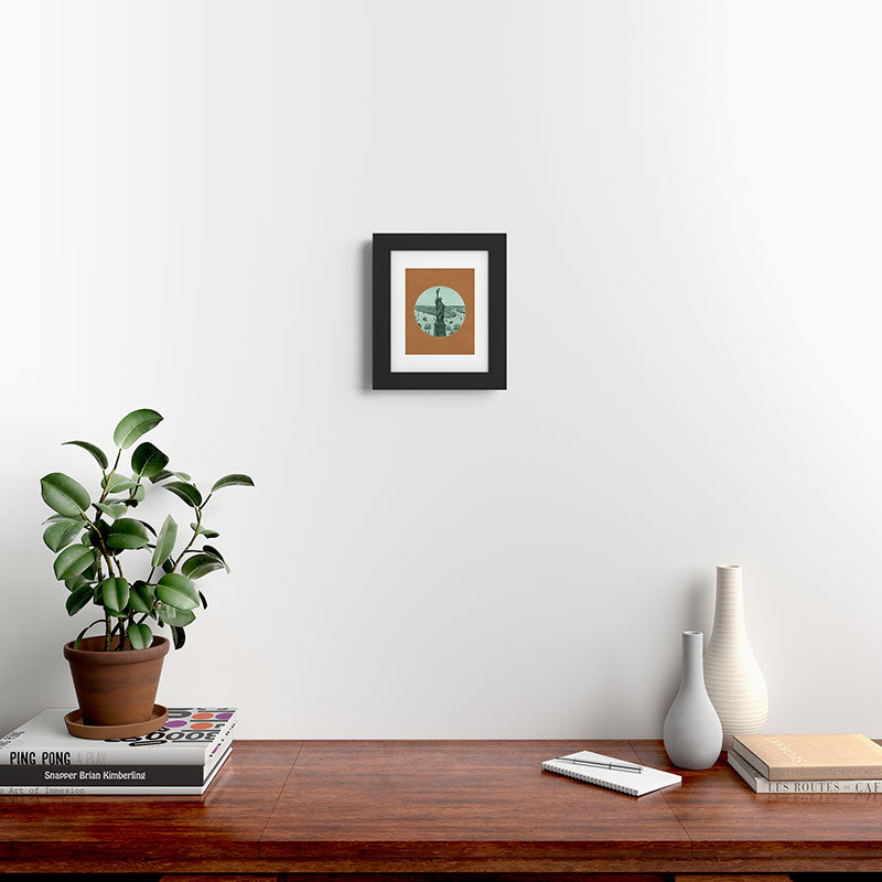 DENY Designs yonkers liberty Framed Art Print