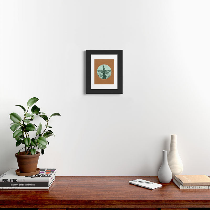 DENY Designs yonkers liberty Framed Art Print