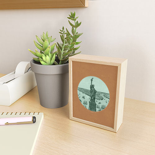DENY Designs yonkers liberty Framed Mini Art Print