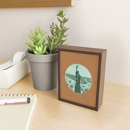 DENY Designs yonkers liberty Framed Mini Art Print