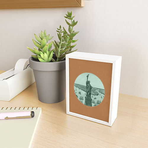 DENY Designs yonkers liberty Framed Mini Art Print