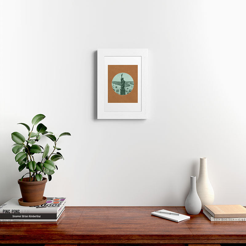 DENY Designs yonkers liberty Framed Art Print